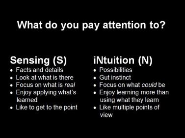 What do you pay attention to